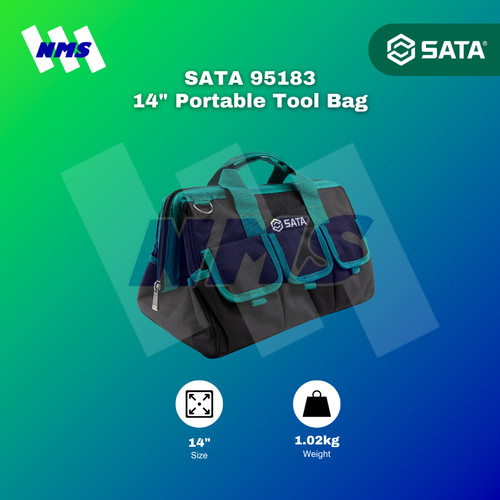 Tas Perkakas SATA 95183 Portable Tool Bag 14" Inch