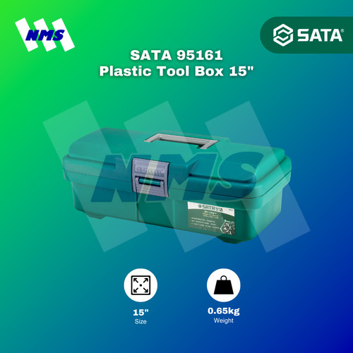 Kotak Perkakas SATA 95161 Plastic Tool Box 15" Inch (PP & ABS)