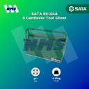 Kotak Perkakas SATA 95104A 5 Tray Cantlever Tool Box 17" Inch Besi
