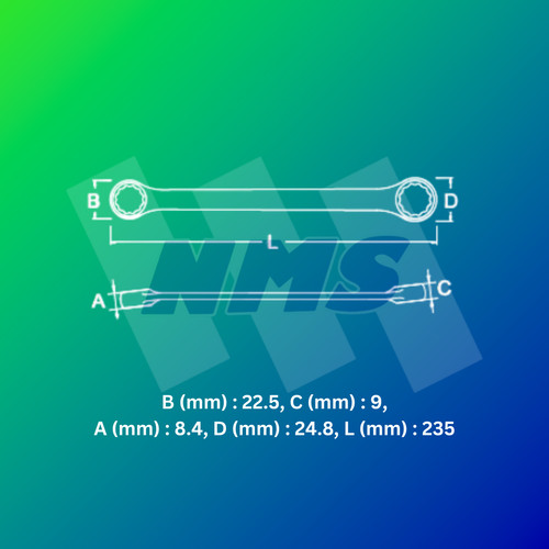 Kunci Ring SATA 42224 Double Box End Wrench 13mm x 16mm