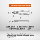 Tang potong FUJIYA 700N-200 High Leverage Diagonal Cutting Nippers 8"