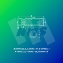 Kunci Soket Panjang SATA 13401 1/2" Dr. 6Pt. Deep Socket 10 mm