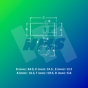 Kunci Soket SATA 11310 1/4" Dr. 6Pt. Socket 10mm