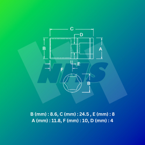 Kunci Soket SATA 11305 1/4" Dr. 6Pt. Socket 5.5mm