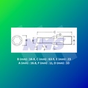 Kunci Soket SATA 12405 3/8" Dr. 6Pt. Deep Socket 12mm