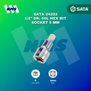 Kunci L Soket SATA 24202 1/2" Dr. 50L Hex Bit Socket 5 mm