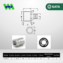 Kunci Soket SATA 12305 3/8" Dr. 6Pt. Metric Socket 10mm