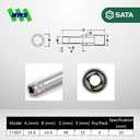 Kunci Soket Panjang SATA 11407 1/4" Dr. 6Pt. Deep Socket 10mm