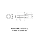 Kunci Soket Panjang SATA 11410 1/4" Dr. 6Pt. Deep Socket 13mm