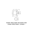 Kunci Soket SATA 13318 1/2" Dr. 6Pt. Metric Socket 32 mm