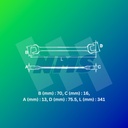 Kunci Pas SATA 41223 Double Open End Wrench 34mm X 36 mm