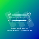 Kunci Pas SATA 41221 Double Open End Wrench 30mm X 34 mm