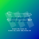 Kunci Ring Pas SATA 40221 Combination Wrench 27 mm