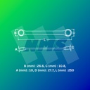 Kunci Ring SATA 42219 Double Box End Wrench 16mm X 18 mm