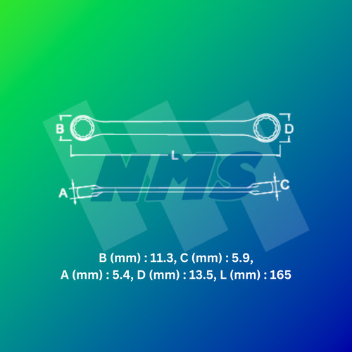 Kunci Ring SATA 42213 Double Box End Wrench 6mm X 7 mm