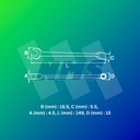 Kunci Ring Pas SATA 40204 Combination Wrench 9 mm