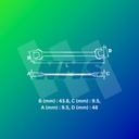 Kunci Pas SATA 41209 Double Open End Wrench 21mm X 23 mm
