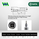 Bit Sok Bintang SATA 24109 1/2" Dr. Bit Socket, 50mm , Torx T60