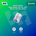 Kunci Soket SATA 12314 3/8" Dr. 6Pt. Metric Socket 19mm
