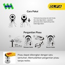 Alat Gunting Kain OLFA RTY-1/C Rotary Cutter Pisau Kater Bulat Pemotong Putus-putus Karcis