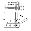 RELUX RX-128-1 Toggle Clamp Vertical Handle 172 Kg