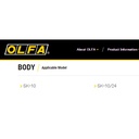 Refill Pisau OLFA SKB-10/10B Spare Blade for SK-10 Original Isi 10