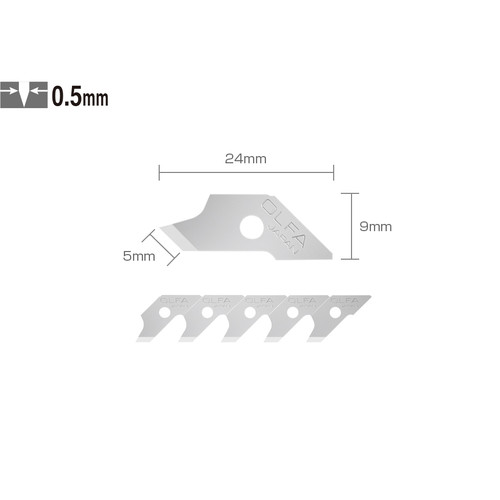 Refill Pisau OLFA COB-1 Spare Blade for Compass Cutter CMP Original