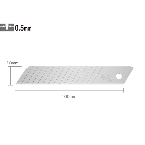 Refill Cutter OLFA LBD-10 Spare Blade Isi 10 Pisau Original Japan