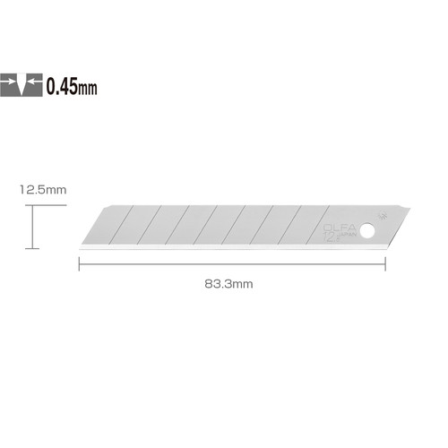 Refill Cutter OLFA MTB-10/B Spare Blade 12.5mm Isi 10 Pisau Original