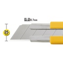 Pisau Cuter OLFA H-1 Snap-Off 25mm Blade Cutter Extra Heavy Duty Handle Karet Gergaji Kayu