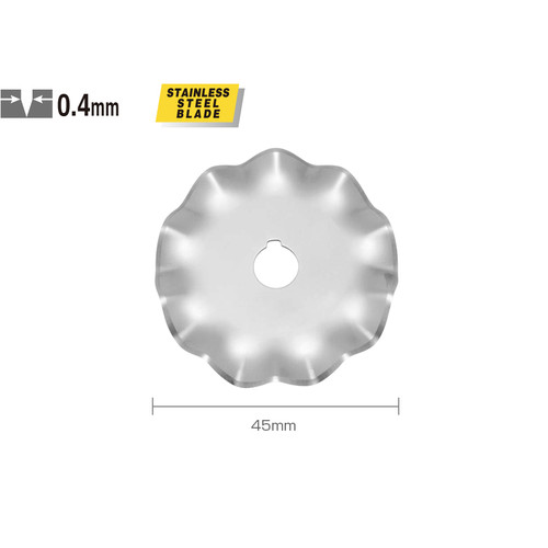 Refill Pisau OLFA WAB45-1 Wavy blade for Rotary Cutters RTY Original