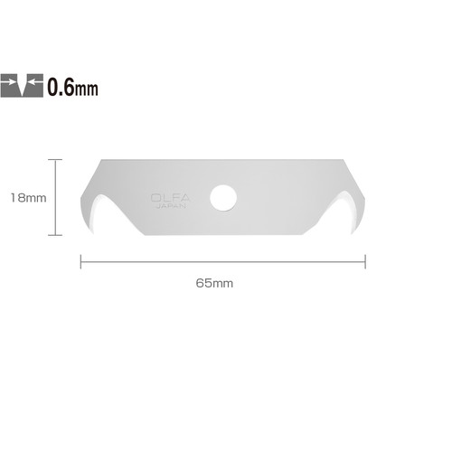 Refill Pisau OLFA HOB-2/5 Hook blade for SK Safety cutter Ori Isi 5