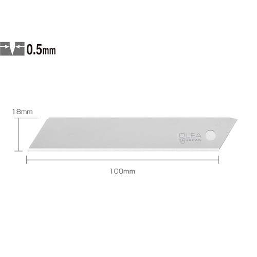 Refill Cutter OLFA LB-SOL-10 Solid Blade 18mm Isi 10 Pcs Original