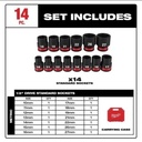 Mesin Impek Milwaukee M12 FIWF12 FUEL 1/2" Stubby Impact Wrench Bundling Baterai 6Ah - Charger - Tas - Kunci Impact Socket 10-27mm