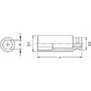 Kunci Shock GENIUS 649538 Deep Impact Sockets 3/4" x 38mm 6pt. L=90mm