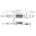 DATA TORK TOHNICHI CEM360N3X22D-G Digital Torque Wrench 72 - 360Nm