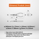 Tang Potong FUJIYA 350L-150 Stainless Bent Needle Nose Pliers Japan
