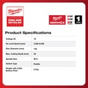 Combo Milwaukee M18 FSAGV125XPDB + HB8 + M12-18FC 125mm Angle Grinder