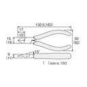 Tang Potong HOZAN N-25-125 Diagonal Cutting Nippers Japan