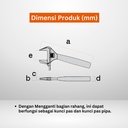 Kunci Inggris FUJIYA FLP-38-BG Reversible Jaw Pipe Wrench KUROKIN JPN