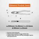 Tang Potong FUJIYA 3000Z-225 Electrical Work Linemans Pliers Japan