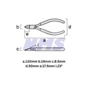 Tang Potong FUJIYA 460S-125 Heavy Duty Tungsten Carbide Blade Nippers