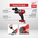 Mesin Bor Milwaukee M18 FPD3-0 Cordless Percusion Drill