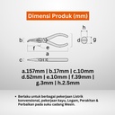 Tang Potong Bengkok FUJIYA 350Y-150 Bent Long Nose Pliers Japan 6 Inci