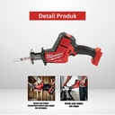 Mesin Gergaji Milwaukee M18 FHZ-0 FUEL HACKZALL Cordless Saw Baterai Portable