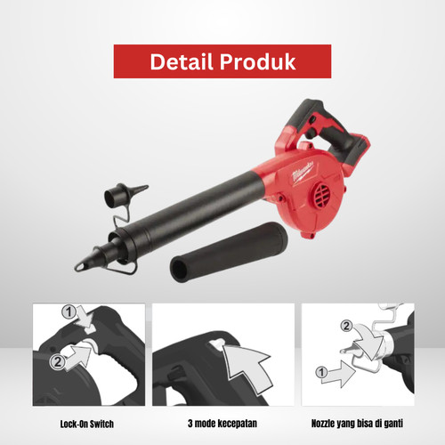 Mesin Blower MIlwaukee M18 BBL-0 Cordless Compact Blower - Bare Unit