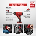Mesin Blower Panas Milwaukee M18 BHG-0 Heat Hot Gun - Penghilang Stiker Pemanas Sarung Kabel Pipa Selang