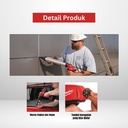 Tembakan Sealant Milwaukee M12 PCG/310C Compact Caulk Gun with 310 Cartridge Holder Alat Pasang Lem Kaca