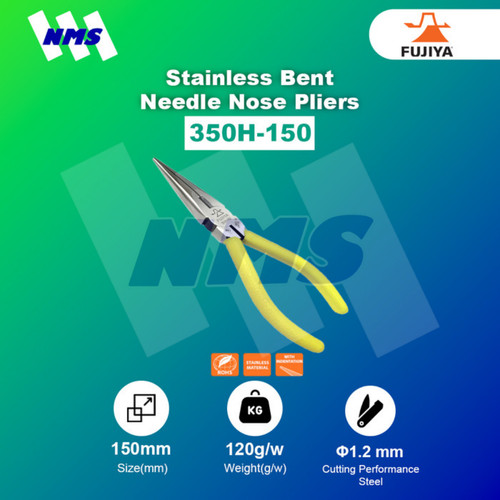 Tang Potong FUJIYA 350H-150 Stainless Long Nose Pliers Japan