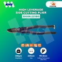 Tang FUJIYA 3000N-225BG High Leverage Side Cutting Plier Kurokin Japan